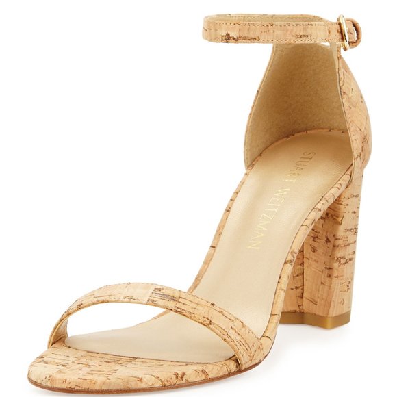 Stuart Weitzman Simple Cork Sandal - Picture 1 of 4